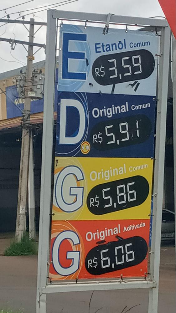 Preço do litro da gasolina comum chega perto dos R$ 6 após volta de ICMS estadual